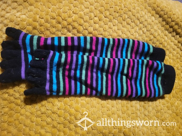 Striped Toe Socks - 1 Save