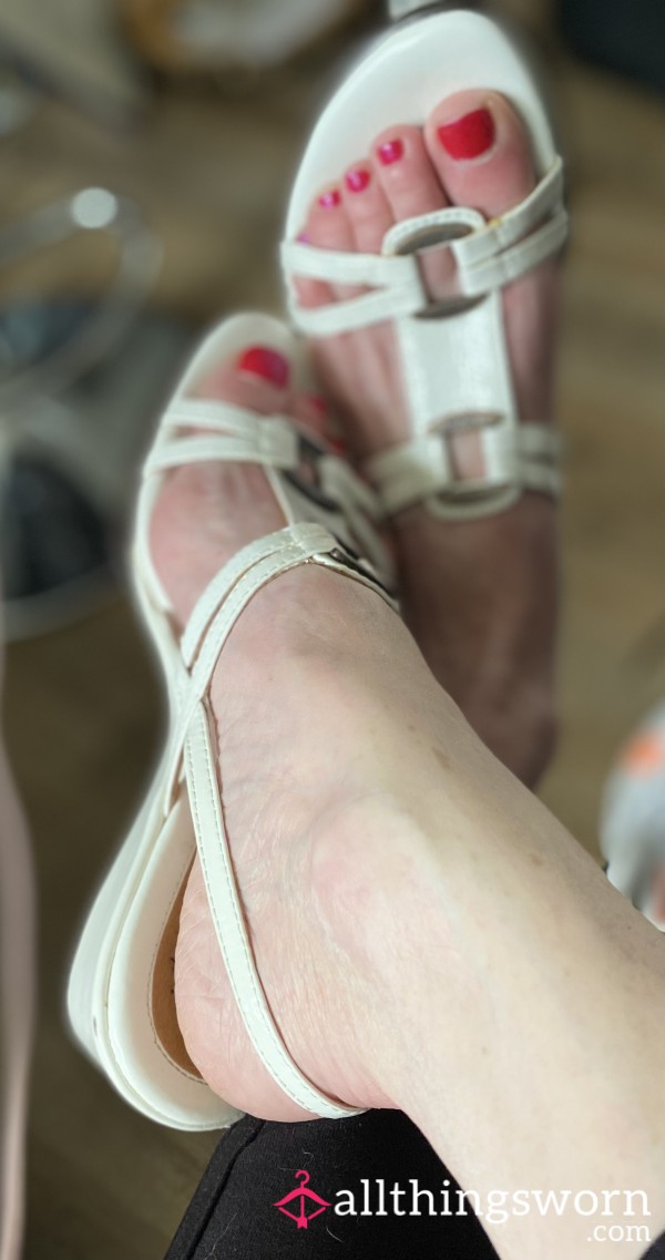Summer Sandals White Strappy