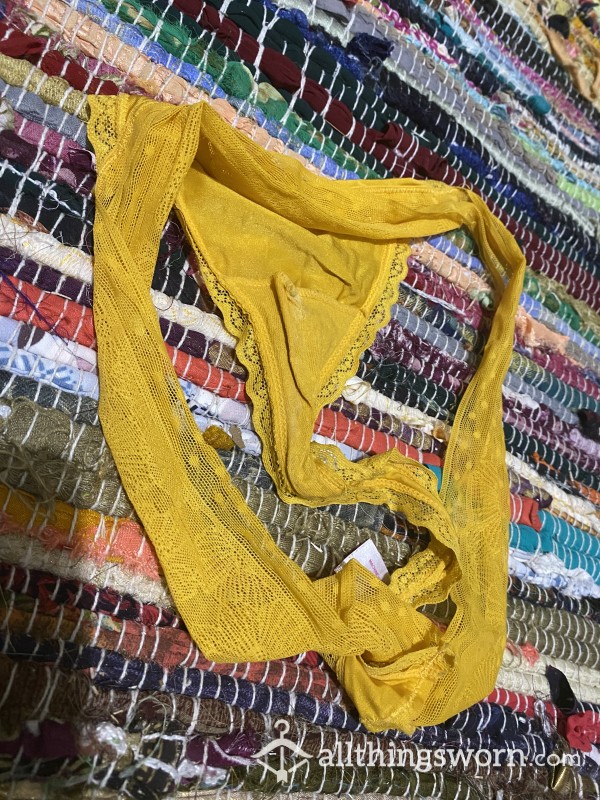 Sunshine Yellow Thong W/ All Day Wear