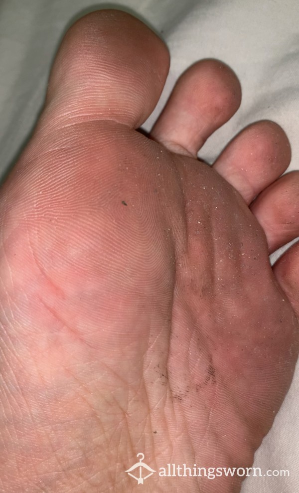 Super Close-up Feet Bottom Video