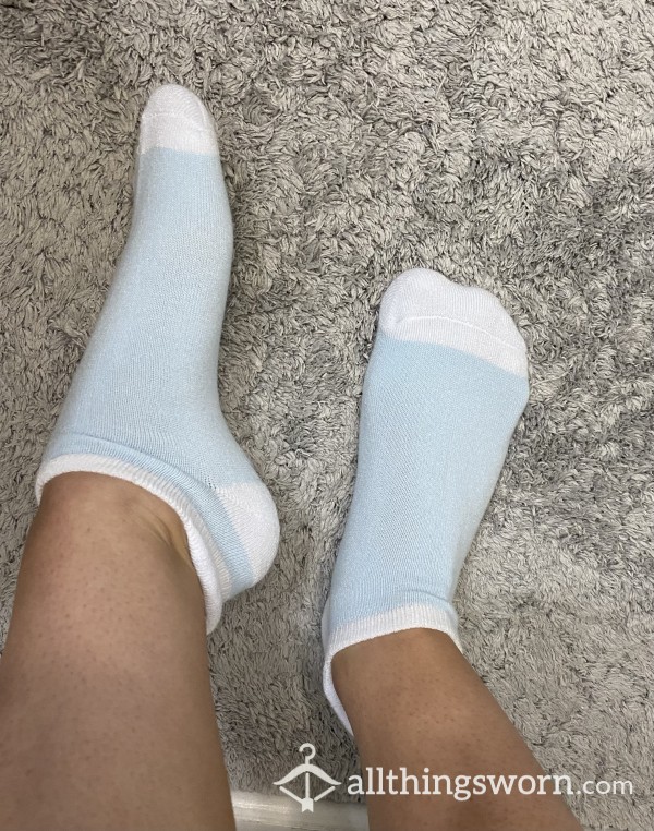 Super Soft Blue Socks Made To Order Customizable