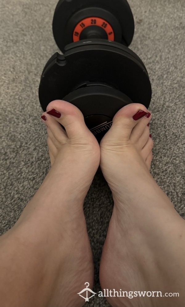Sweaty Feet After A Hard Work-out