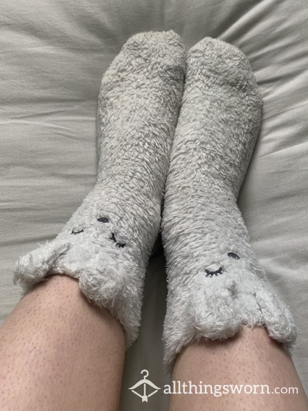 Sweaty Fluffy Bunny Socks