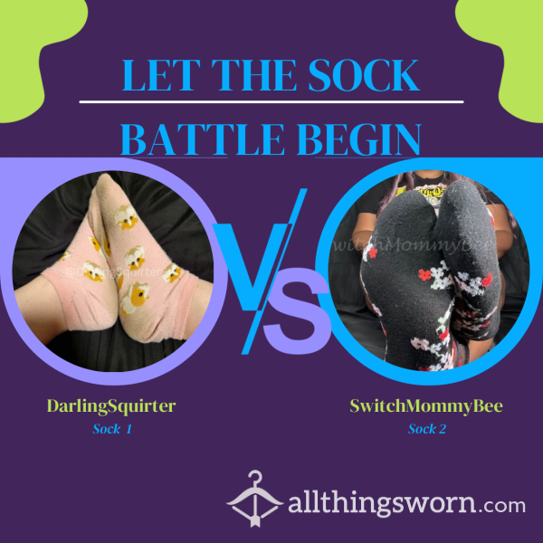 SwitchMommyBee Vs DarlingSquirter: Sock Battle