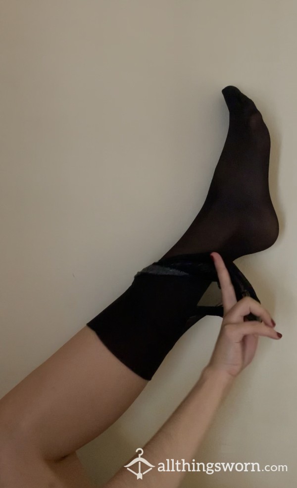 Taking Off My Nylon Stocking For You