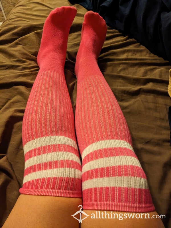 Tall Pink Socks