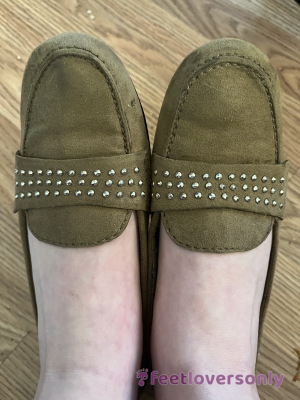 Tan Loafers/ Flats