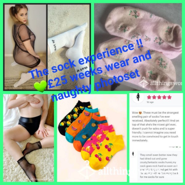 The Ulmiate Sock Experience !! 2 Week's Wear And One Sexy Photoset .. Enjoy The Experience With Me