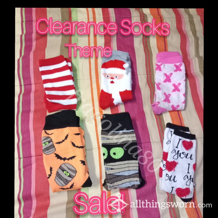 Theme Socks Clearance Sale!🧦