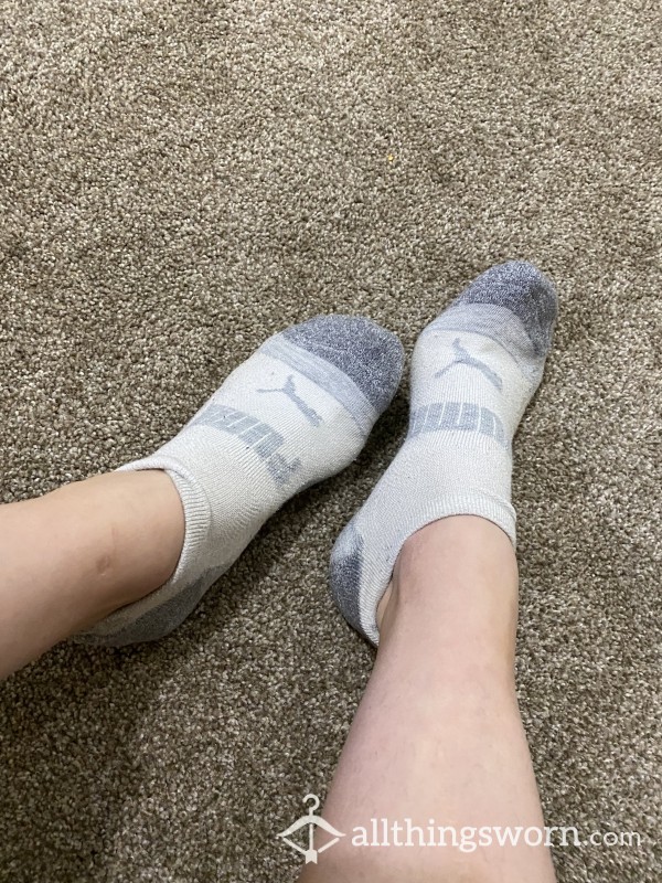 Thick Grey Puma Socks