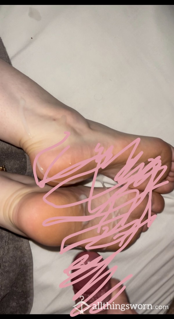 Thick Hot Cum All Over My Feet Picture Collection (multiple Shoots!)