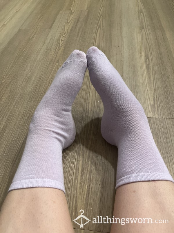 Thin Light Purple Socks
