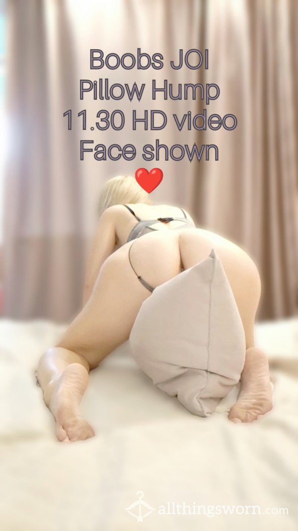 Tits JOI Pillow Hump 🍒 11.30 Min HD Video