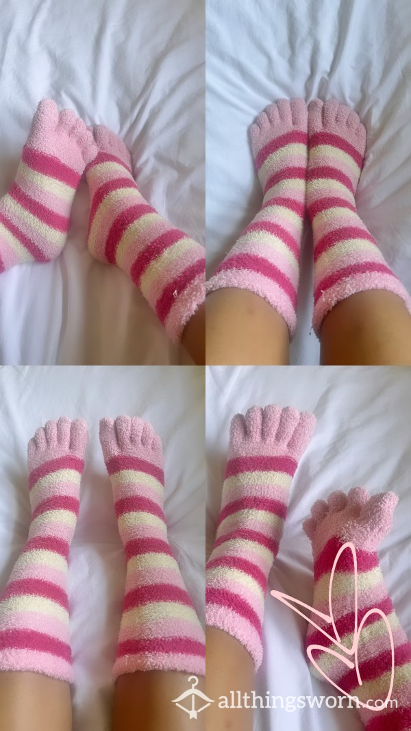 TOE Socks 🦶🏼 - Pink&cream