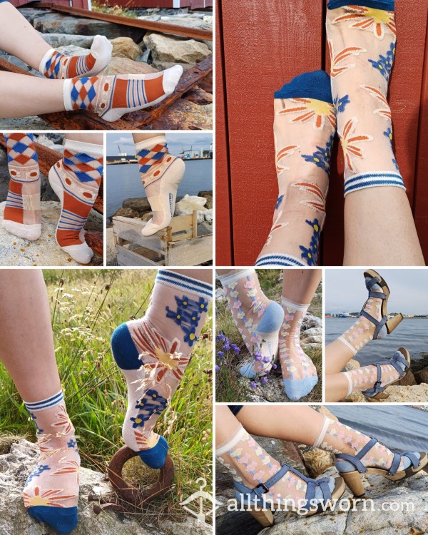 Transparent Socks In Different Colours - Make A Bundle Deal!