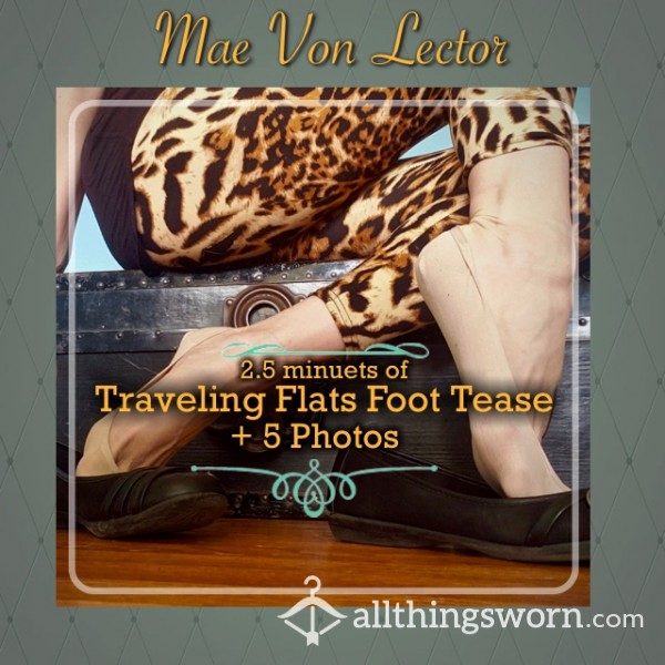 Traveling Flats Foot Tease Video & Photo Bundle