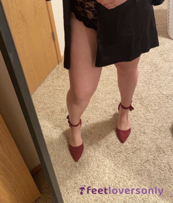 Trying On Some New Heels Love The Red!