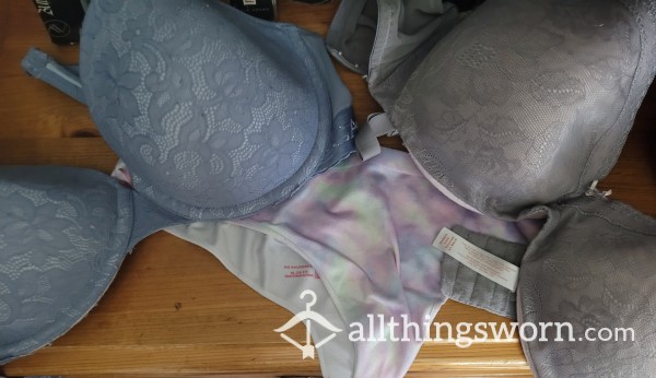 Two USED BRAS 38DD LACE