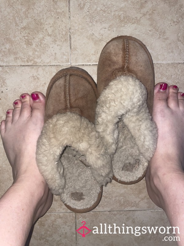 SOLD UGG Slippers Filthy, Stinky, Sweaty Smelly Worn In