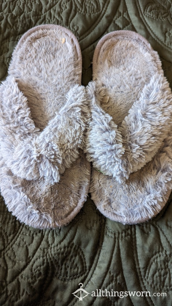 Used Grey Slippers