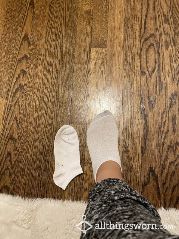 Used Socks - White Ankle Socks