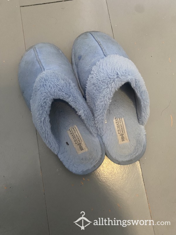 Used Stinky Blue Slippers 🥿