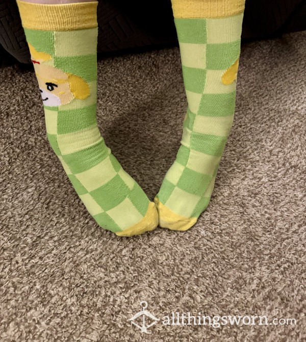 Used Well Worn Animal Crossing Socks