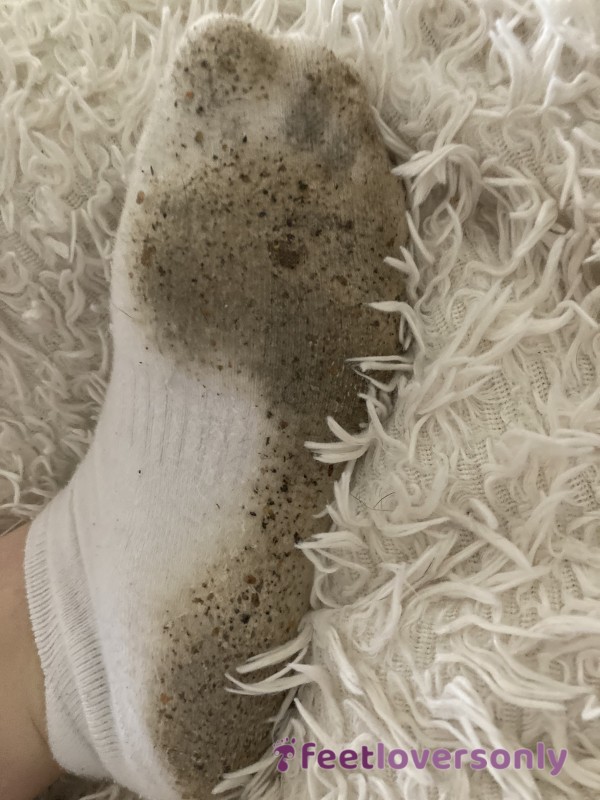 Used White Sports Socks