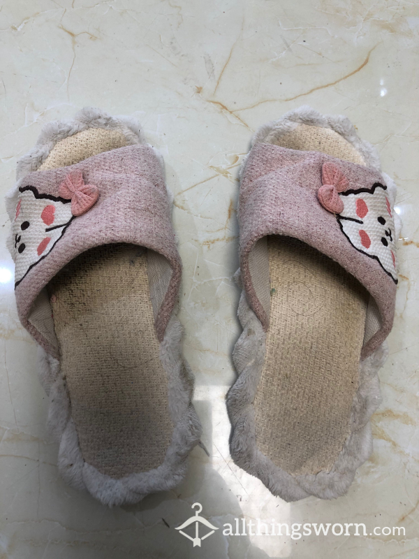 Used Worn Cotton Slippers