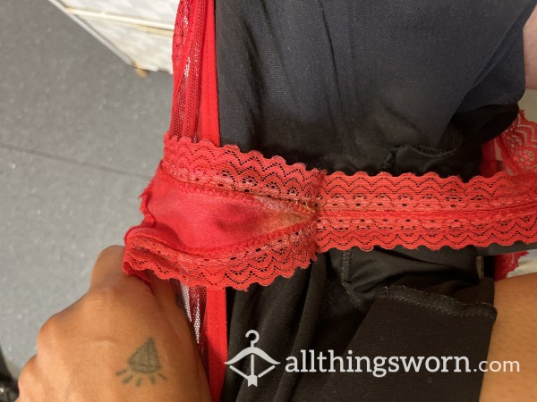 Very Old & Very Worn Red Thong