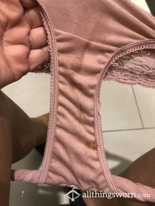 VERY STAINED FULL BOTTOM COTTON PANTIES