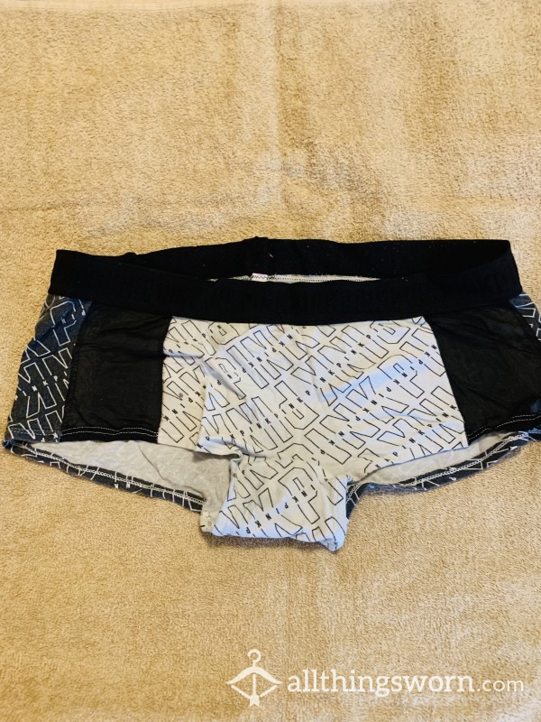 Very Used Black And White Victoria Secret Pantys