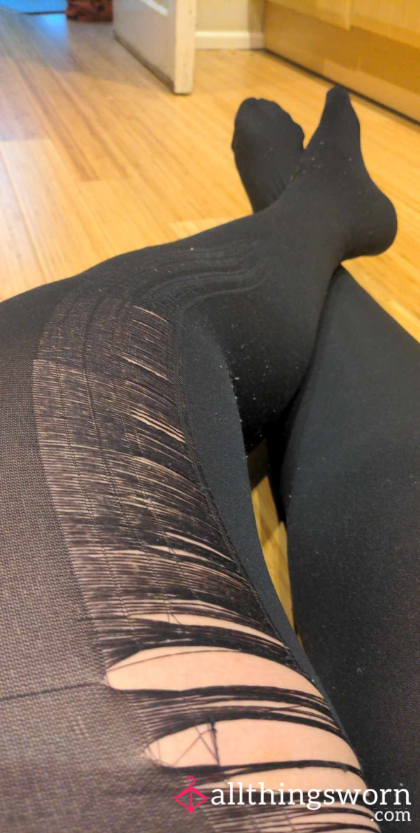 Very Well Worn & Laddered Tights, Very Strong Stink