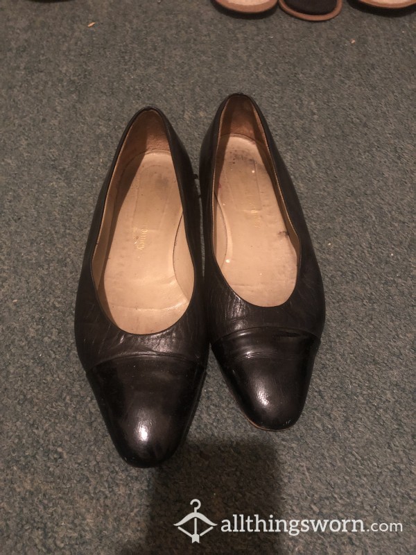 SOLD-Very Worn Flats From Russell And Bromley