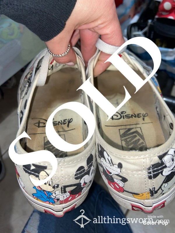 Very Worn Mickey Mouse Vans 👟