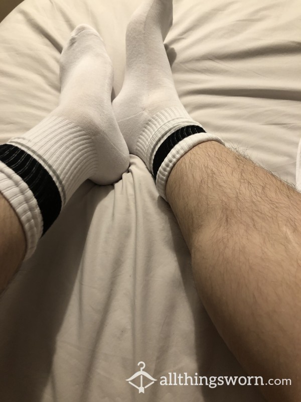 VERY Worn White Cotton Socks