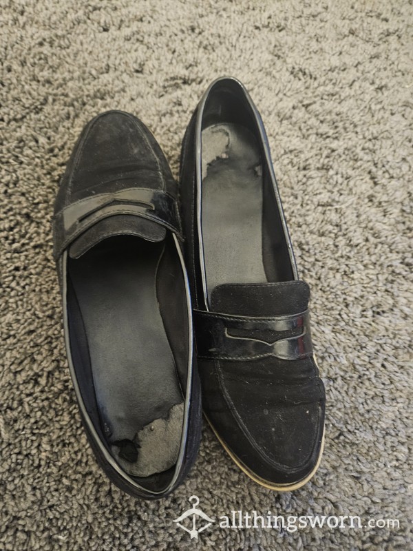 Very Worn Work Shoes