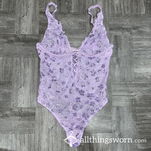 Victoria’ Secret Sexy Purple Lingerie Bodysuit