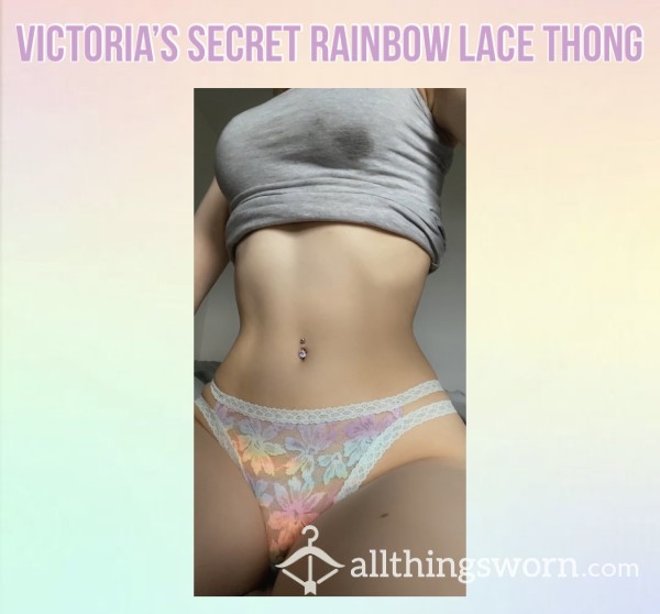 Victoria’s Secret Rainbow Lace Thong🌈