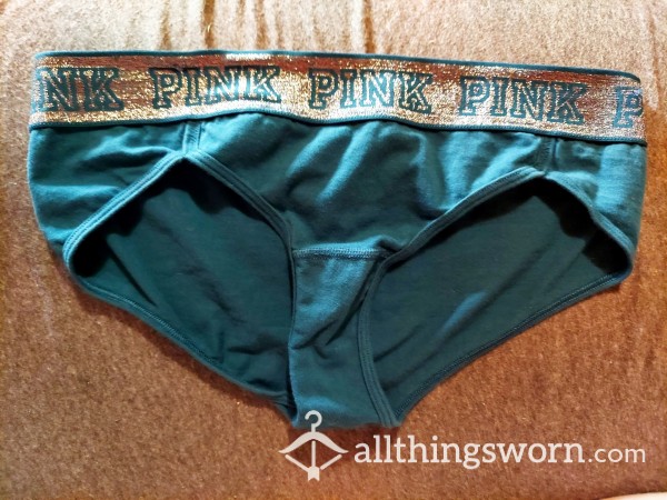 Vs Pink Size Small Teal Panties (free Shipping)