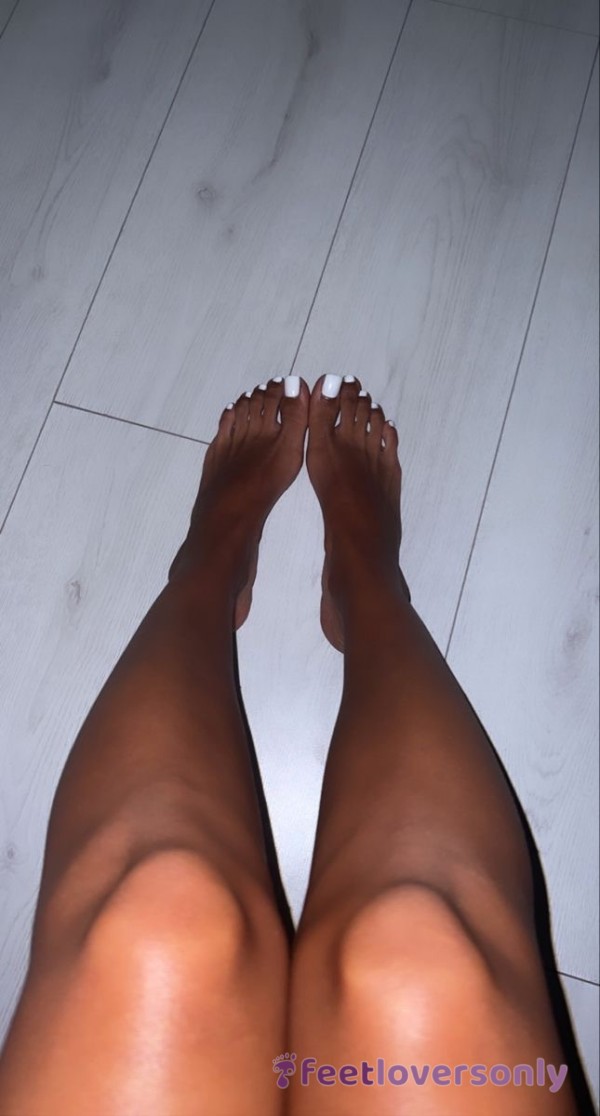 Watch Me Jerk His Cock With My Feet