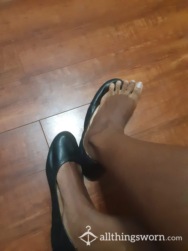 Well Loved Black Flats