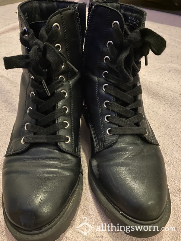 Well Loved Smelly Lace Up Boots