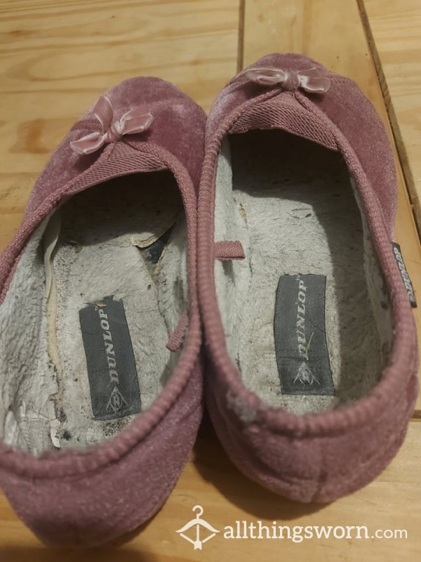 Well Worn Disgusting Pink Slippers photo