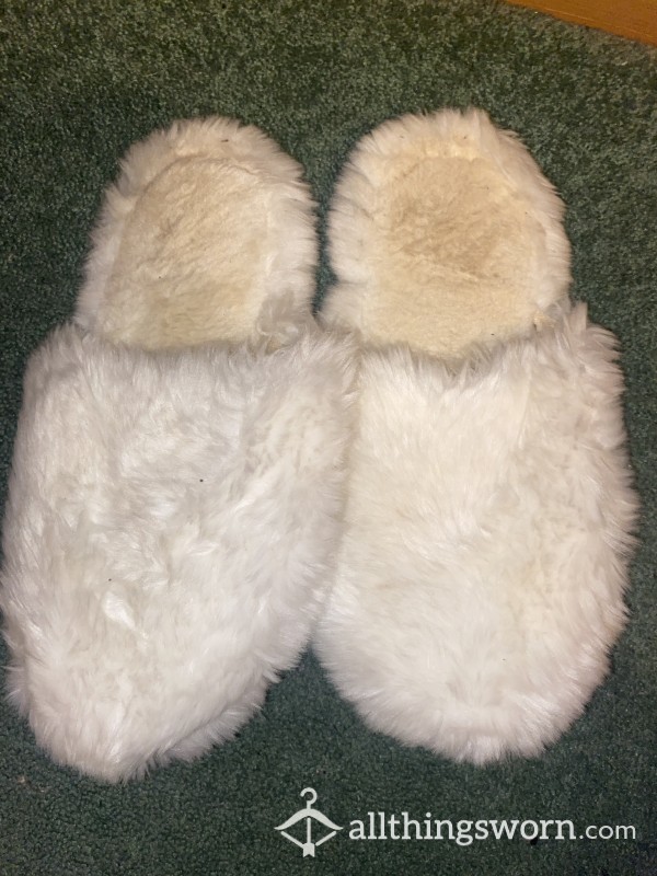 Well Worn Fluffy Slippers