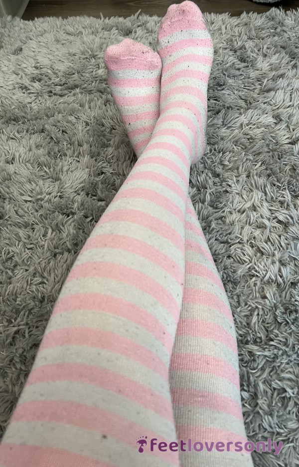 Well-worn Pink Femboy Socks