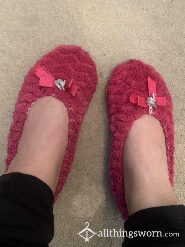 Well Worn Pink Slippers