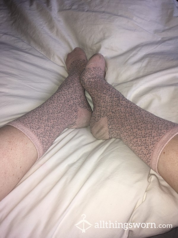 Well Worn Pink Socks