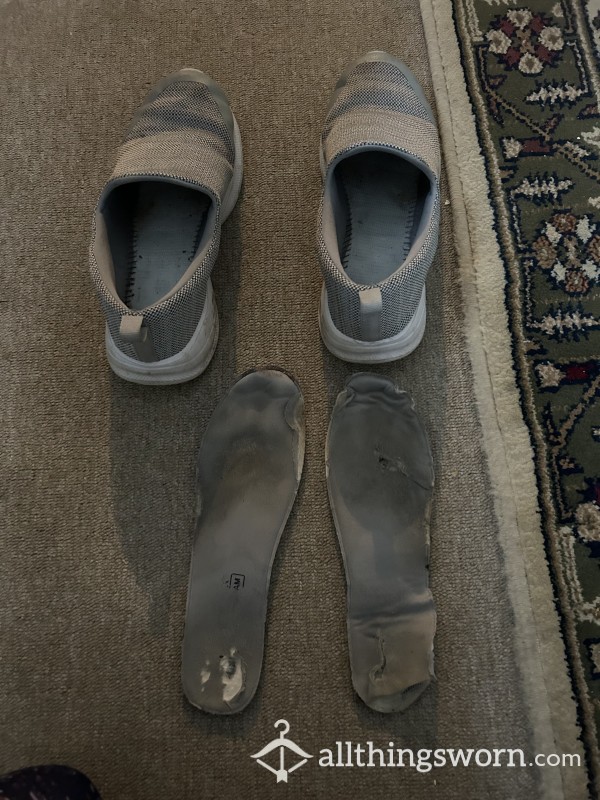 Well-worn Slip On Trainers