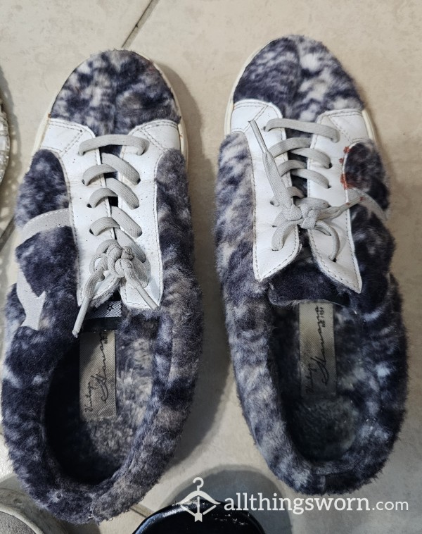 Well Worn Smelly Fuzzy Sneakers
